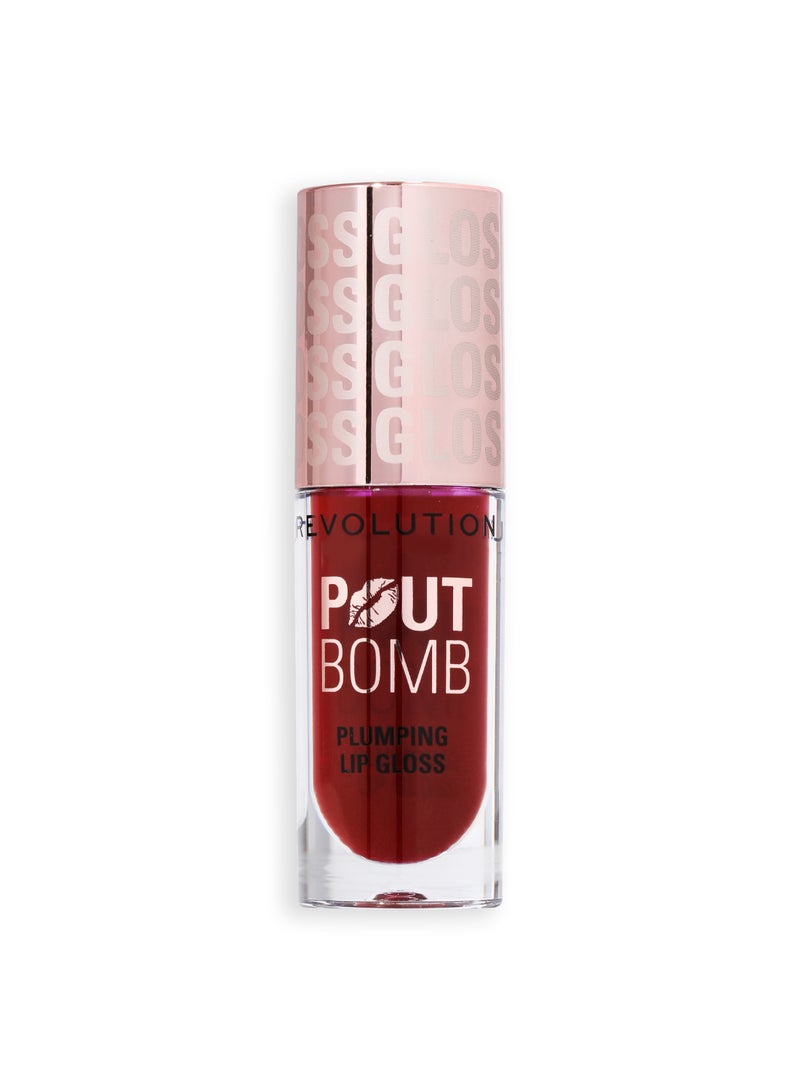 REVOLUTION Pout Bomb Plumping Gloss Jelly Berry Mauve - Image 1